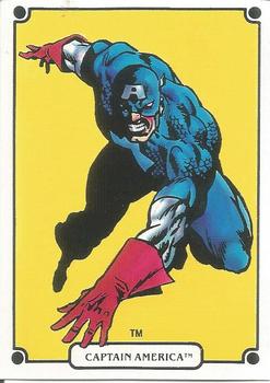 1988 Comic Images Marvel Universe IV Heroic Origins #10 Captain America Front