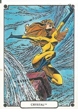 1988 Comic Images Marvel Universe IV Heroic Origins #16 Crystal Front