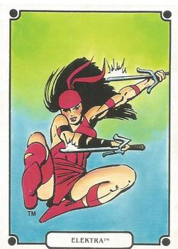 1988 Comic Images Marvel Universe IV Heroic Origins #26 Elektra Front