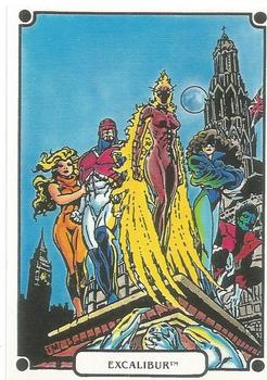 1988 Comic Images Marvel Universe IV Heroic Origins #27 Excalibur Front