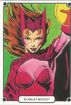 1988 Comic Images Marvel Universe IV Heroic Origins #66 Scarlet Witch Front