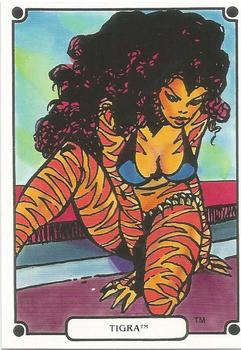 1988 Comic Images Marvel Universe IV Heroic Origins #78 Tigra Front