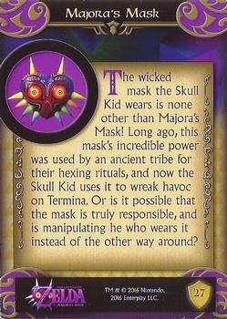 2016 Enterplay The Legend of Zelda #27 Majora's Mask Back