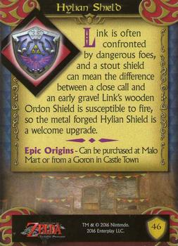 2016 Enterplay The Legend of Zelda #46 Hylian Shield Back