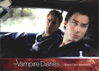 2013 Cryptozoic The Vampire Diaries Season 2 #25 Road Trip Bonding Front