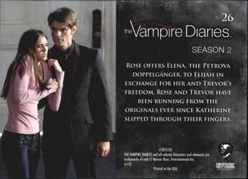 2013 Cryptozoic The Vampire Diaries Season 2 #26 Elijah Meets Elena Back