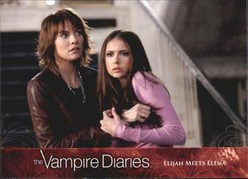 2013 Cryptozoic The Vampire Diaries Season 2 #26 Elijah Meets Elena Front