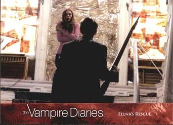 2013 Cryptozoic The Vampire Diaries Season 2 #27 Elena's Rescue Front