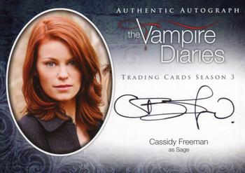 2014 Cryptozoic The Vampire Diaries Season 3 - Autographs #A12 Cassidy Freeman Front