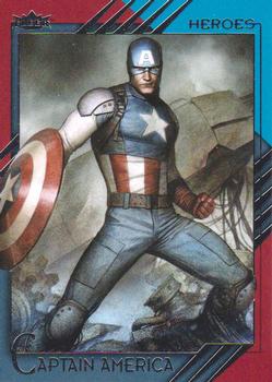 2015 Fleer Retro Marvel #8 Captain America Front