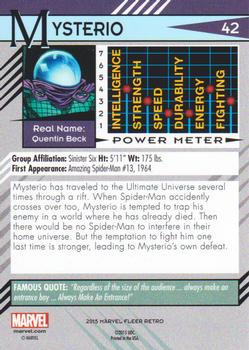 2015 Fleer Retro Marvel #42 Mysterio Back