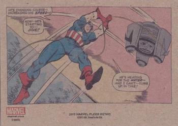 2015 Fleer Retro Marvel - 1960 Fleer #1 Captain America Back