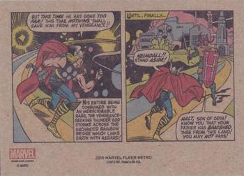 2015 Fleer Retro Marvel - 1960 Fleer #2 Thor Back