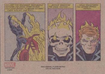 2015 Fleer Retro Marvel - 1960 Fleer #5 Ghost Rider Back