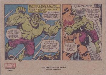 2015 Fleer Retro Marvel - 1960 Fleer #11 Hulk Back