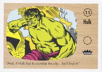 2015 Fleer Retro Marvel - 1960 Fleer #11 Hulk Front