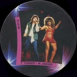 1988 Dandy Gum Mr. DJ #23 Tina Turner / Mick Jagger Front