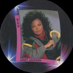 1988 Dandy Gum Mr. DJ #28 Janet Jackson Front