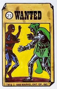 1988 Comic Images World of Spider-Man Stickers #21 Spider-Man Front