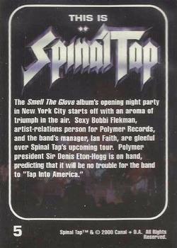 2000 NECA/Canal This Is Spinal Tap #5 Smell The Glove album's opening night party Back