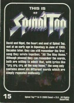 2000 NECA/Canal This Is Spinal Tap #15 Nigel and David, the heart and soul of Spinal Tap Back