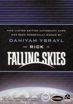 2013 Rittenhouse Falling Skies Season Two - Autographs #NNO Daniyah Ysrayl Back