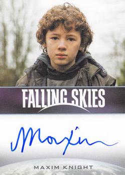2013 Rittenhouse Falling Skies Season Two - Autographs #NNO Maxim Knight Front