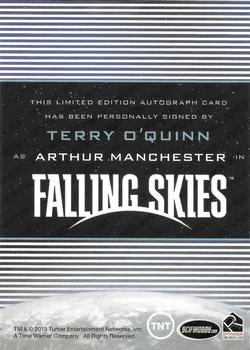 2013 Rittenhouse Falling Skies Season Two - Autographs #NNO Terry O'Quinn Back