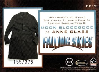 2013 Rittenhouse Falling Skies Season Two - Relic #CC19 Moon Bloodgood Back