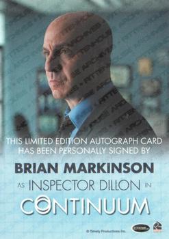 2014 Rittenhouse Continuum Seasons One and Two - Autographs #1 Brian Markinson Back