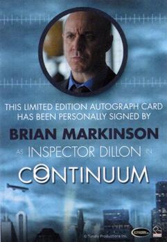 2015 Rittenhouse Continuum Season 3 - Bordered Autographs #NNO Brian Markinson Back