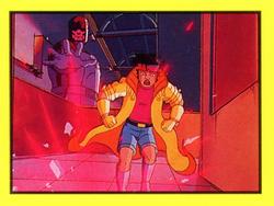 1993 Diamond X-Men Animated Series Stickers #19 NA Front