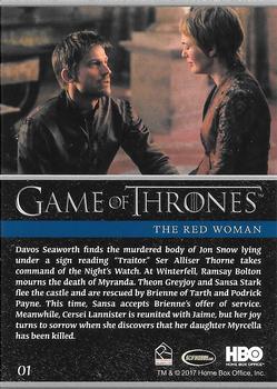 2017 Rittenhouse Game of Thrones Season 6 #01 The Red Woman Back