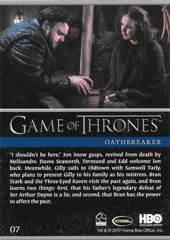 2017 Rittenhouse Game of Thrones Season 6 #07 Oathbreaker Back