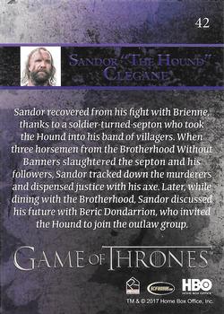 2017 Rittenhouse Game of Thrones Season 6 #42 Sandor 
