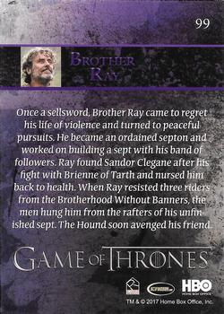 2017 Rittenhouse Game of Thrones Season 6 #99 Brother Ray Back