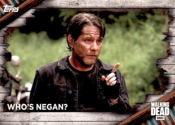2017 Topps The Walking Dead Season 6 #43 Who’s Negan? Front