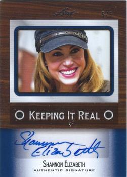2012 Leaf Pop Century Signatures - Keeping It Real #KR-SE1 Shannon Elizabeth Front