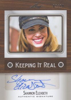 2012 Leaf Pop Century Signatures - Keeping It Real Silver #KR-SE1 Shannon Elizabeth Front
