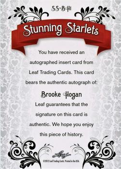 2012 Leaf Pop Century Signatures - Stunning Starlets #SS-BH1 Brooke Hogan Back