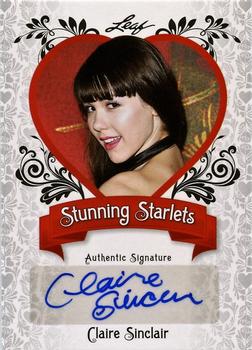 2012 Leaf Pop Century Signatures - Stunning Starlets #SS-CS2 Claire Sinclair Front