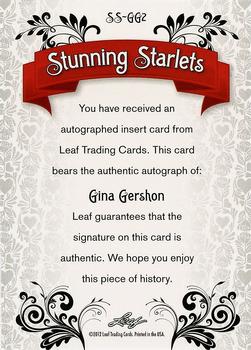 2012 Leaf Pop Century Signatures - Stunning Starlets #SS-GG2 Gina Gershon Back