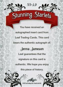 2012 Leaf Pop Century Signatures - Stunning Starlets #SS-JJ1 Jenna Jameson Back