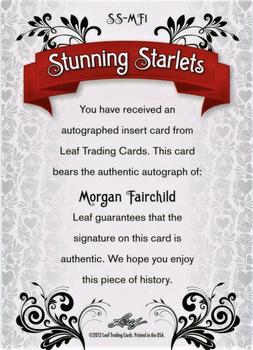 2012 Leaf Pop Century Signatures - Stunning Starlets #SS-MF1 Morgan Fairchild Back