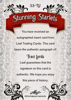 2012 Leaf Pop Century Signatures - Stunning Starlets #SS-TL2 Traci Lords Back
