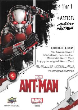 2015 Upper Deck Marvel Ant-Man - Sketch Artists #NNO Albert Nguyen Back