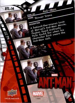 2015 Upper Deck Marvel Ant-Man - Behind the Lens #BTL-14 Shower Scene Back