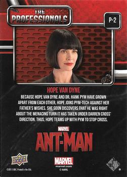 2015 Upper Deck Marvel Ant-Man - The Professionals #P-2 Hope Van Dyne Back