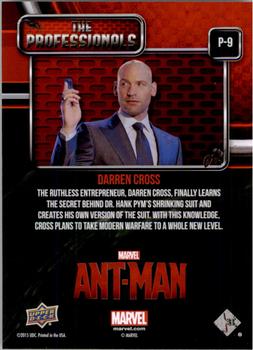 2015 Upper Deck Marvel Ant-Man - The Professionals #P-9 Darren Cross Back