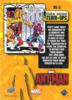 2015 Upper Deck Marvel Ant-Man - Bite Sized Team-Ups #BS-2 Avengers #223 Back